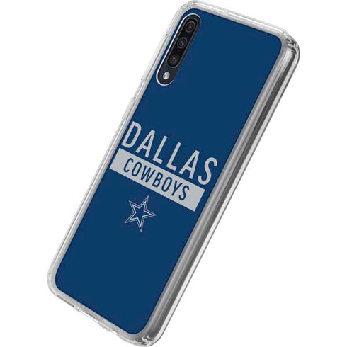 NFL Dallas Cowboys Blue Performance Series Galaxy A50 Clear Case